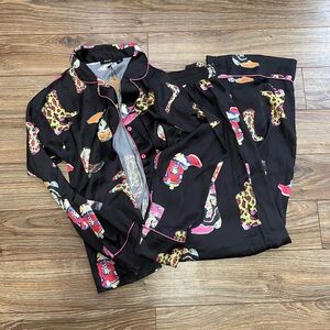 Nasty Gal Black Pajama Set